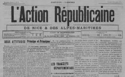 Accéder à la page "Action républicaine de Nice et des Alpes-Maritime (L')"