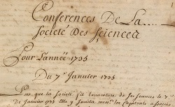 Accéder à la page "Registres des délibérations de l'Académie, 1729-1948"