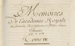 Accéder à la page "Registres des Mémoires de l'Académie, 1729-1812"