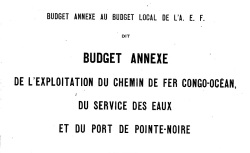 Accéder à la page "Afrique équatoriale française, budget local d'exploitation"