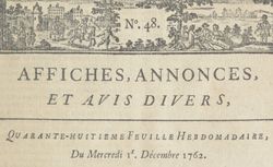 Publication disponible de 1761 à 1763, en 1769, de 1771 à 1772 et de 1777 à 1780