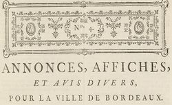 Publication disponible en 1765, de 1769 à 1773 et en 1778