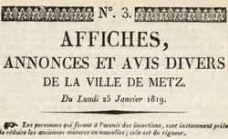 Publication disponible de 1813 à 1819