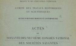 Accéder à la page "Congrès national des sociétés savantes, Alger, 1954"