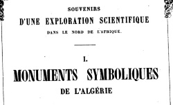 Accéder à la page "Souvenirs d'une exploration scientifique dans le nord de l'Afrique"