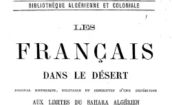 Accéder à la page "Bibliothèque algérienne et coloniale"