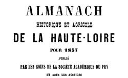 Accéder à la page "Almanach historique et agricole de la Haute-Loire"