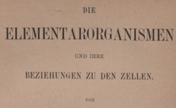 ALTMANN, Richard (1852-1900) Die Elementarorganismen und ihre Beziehungen zu den Zellen