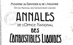 Accéder à la page "Annales de l'Office national des combustibles liquides"