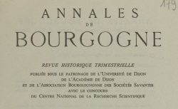 Accéder à la page "Société des Annales de Bourgogne"