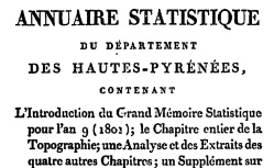 Accéder à la page "Annuaire statistique des Hautes-Pyrénées"