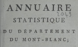 Accéder à la page "Annuaire du département du Mont-Blanc"
