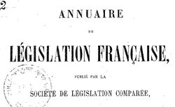 Accéder à la page "Annuaire de législation française"