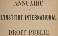 Accéder à la page "Annuaire de l'Institut international de droit public"