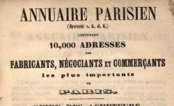 Accéder à la page "Annuaire parisien, guide des acheteurs"