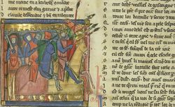 Roman du Chevalier au cygne et Chanson d'Antioche. (manuscrit Français 12558.) vue 211