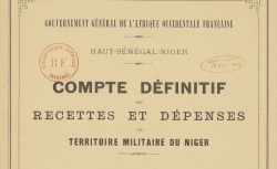 Accéder à la page "Haut-Sénégal Niger, comptes et budgets"