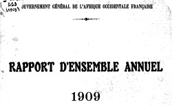 Accéder à la page "Afrique occidentale française, rapport d'ensemble"