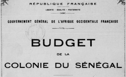 Accéder à la page "Sénégal, comptes et budgets de la colonie"