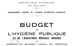 Accéder à la page "Sénégal, budgets de l'hygiène publique et de l'assistance médicale"