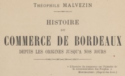 Accéder à la page "Commerce et armement à Bordeaux"