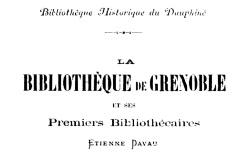 Accéder à la page "Autour de la Bibliothèque de Grenoble"