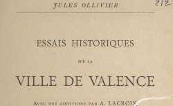 Accéder à la page "Histoires de Valence"