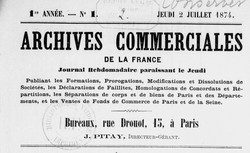 Accéder à la page "Archives commerciales de la France"