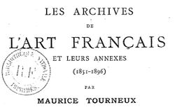 Accéder à la page "Archives de l'art français "