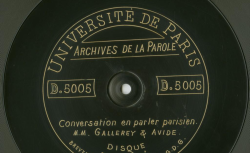 Accéder à la page "Archives de la Parole (1913)"