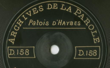 Enregistrements réalisés dans le village de Haybes le 25 juin 1912 (2 disques)