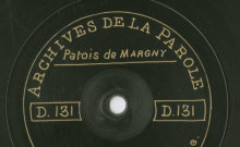 Enregistrements réalisés dans le village de Margny le 18 juillet 1912 (3 disques)