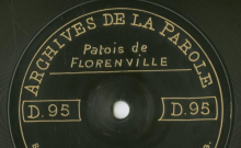 Enregistrements réalisés dans les villages de Florenville et Chiny (Belgique) le 15 juillet 1912 (8 disques)