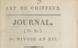 Accéder à la page "Art du coiffeur : journal"