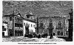 Vianna do Castello, dessin de Lancelot d'après une photo de M. Seabra
