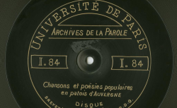 Accéder à la page "Archives de la Parole (1912)"