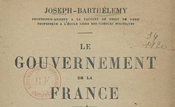 Accéder à la page "Barthélemy, Joseph (1874-1945)"