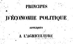 Principes d'économie politique appliqués à l'agriculture