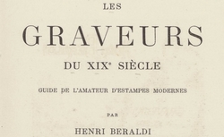 Accéder à la page "Les Graveurs du XIXe siècle (Béraldi, 1885-1892)"