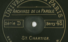 Accéder à la page "Traduction du questionnaire ; Le coucou : fable ; La fouine : fable / Abbé Jacob (curé de Saint-Chartier), voix."