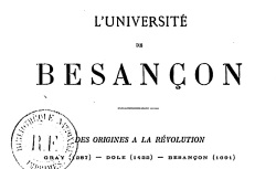 Accéder à la page "L'Université de Besançon"
