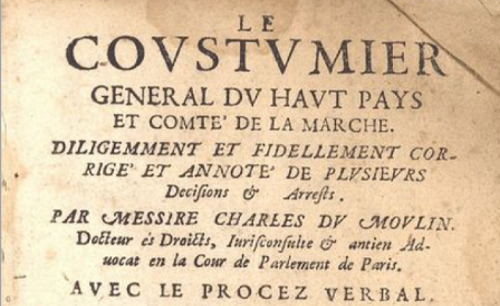 Accéder à la page "Documents de la Bibliothèque numérique du Limousin concernant la coutume de la Marche"