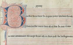 Bern, Burgerbibliothek, Cod. 389 : Chansonnier français: Trouvère (coll. e-codices)