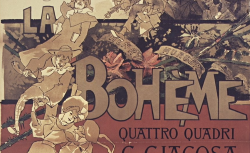[Enregistrements sonores] / La Bohème..., musica di Puccini. G. Ricordi & C Editori : [affiche] / A Hohenstein 1895 - source : gallica.bnf.fr / BnF