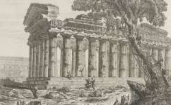 Les ruines de Paestum, autrement Posidonia