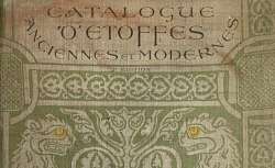  Catalogue d'étoffes anciennes et modernes , Isabelle Errera. 1907