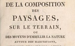 De la Composition des paysages, 1805