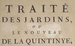 Traité des jardins ou le nouveau de La Quintinye, 1785