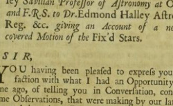 BRADLEY, James (1693-1762) An account of a new discovered motion of the fix'd stars