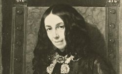 Elizabeth Barrett Browning : painting by M. Gordigiani  coll. Bib Marguerite Durand